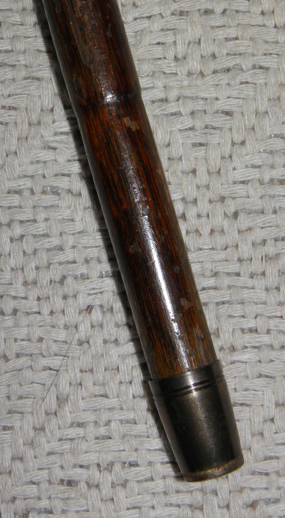 Thumbnail: Edwardian Walking Stick / Cane - Hallmarked 1910 Silver Fritz Bamboo Rhizome