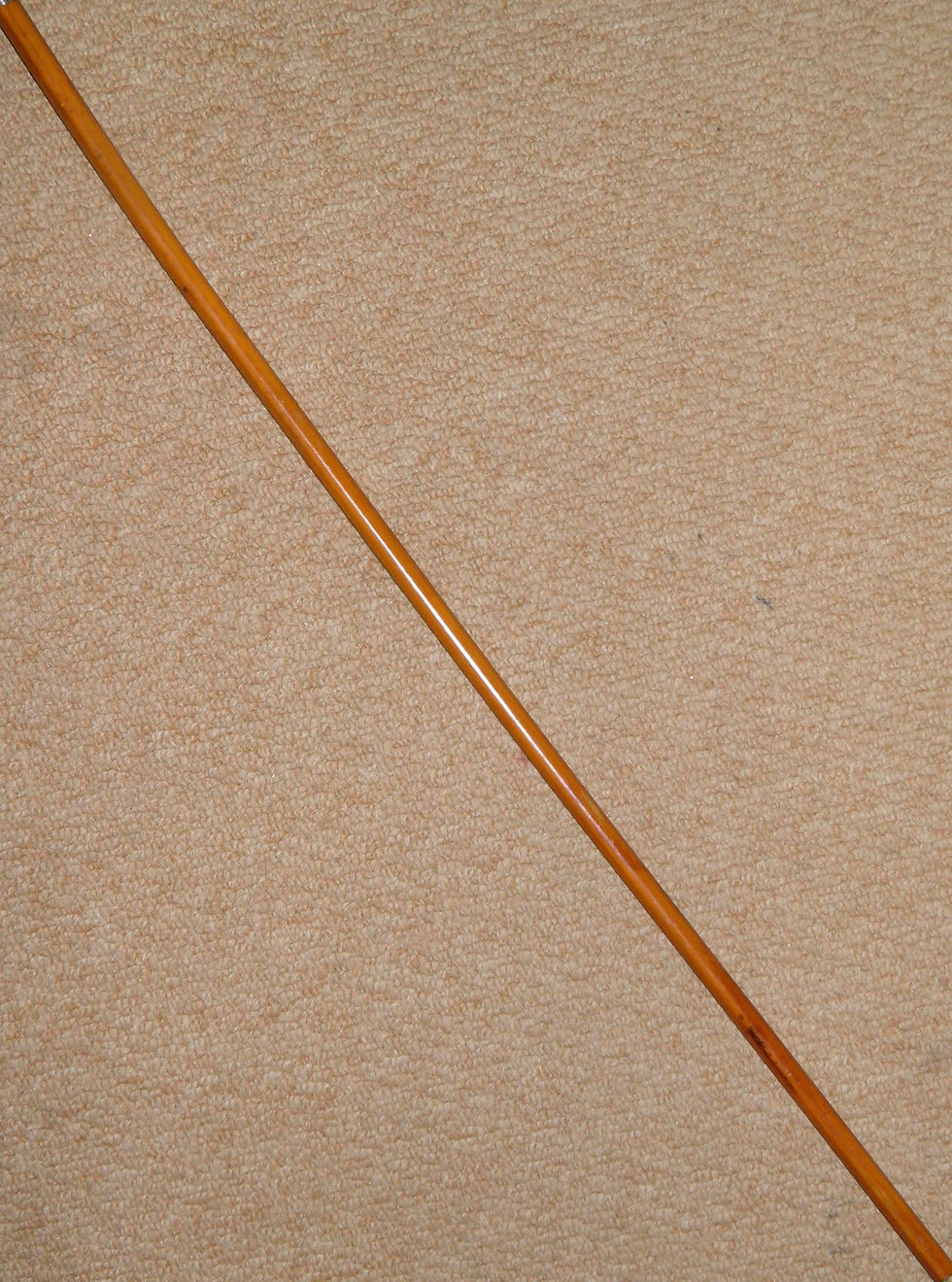 Thumbnail: Antique Bamboo Military Swagger Stick - Silver Top IX 9th Jat Regiment Crest