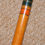 Thumbnail: Vintage Hanbo Stick / Staff Hand Painted Pattern Orange Green Red & Black 89cm