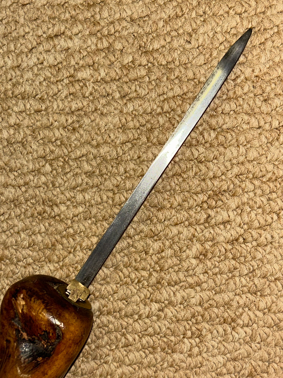 Thumbnail: Antique Gadget Walking Stick - Flick Stick Concealed Spike