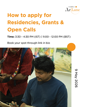 Curatorial walkthrough event poster for Not an Extra — socially relevant South Asian art exhibition by Artlune