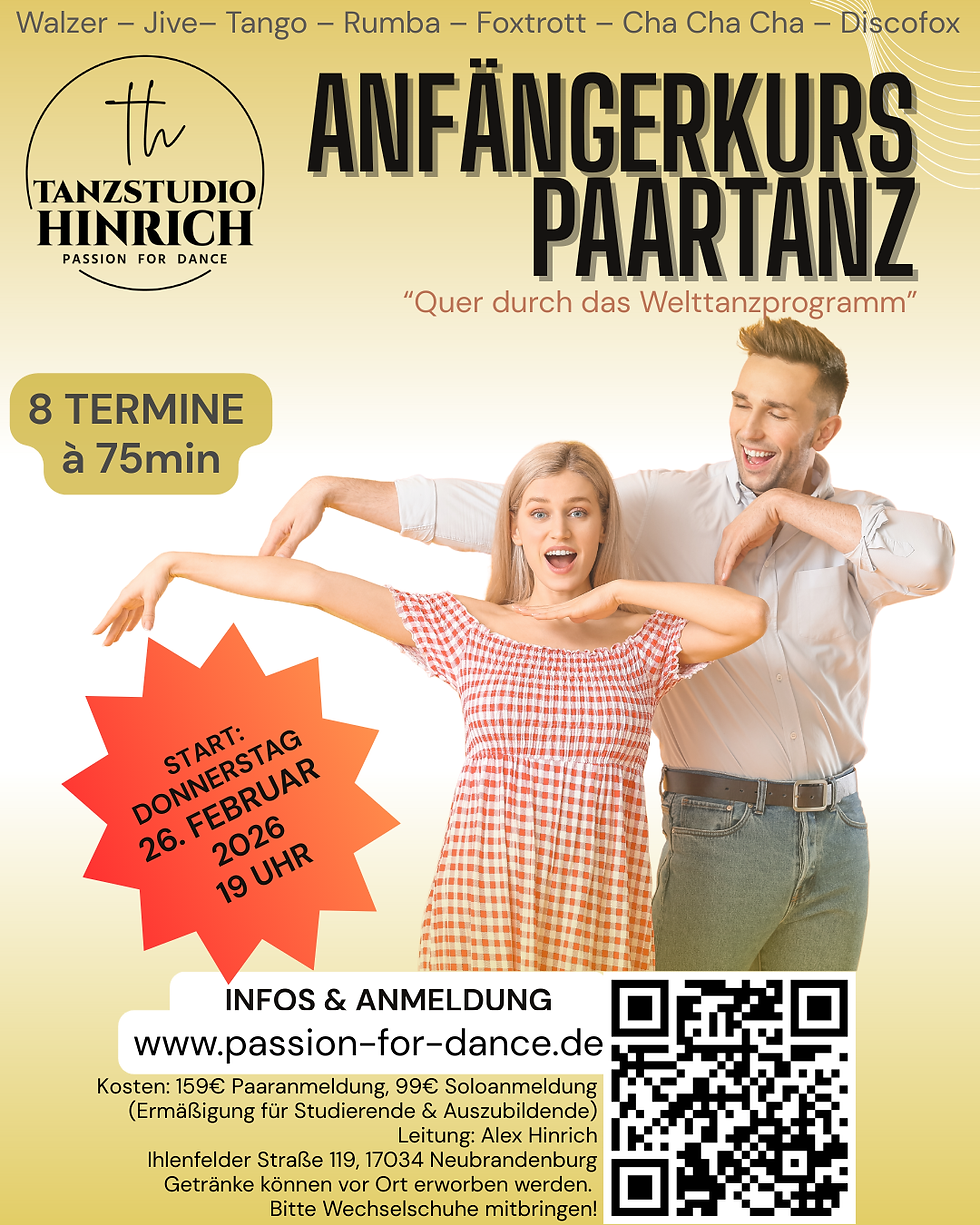 Start: Anfängerkurs Paartanz