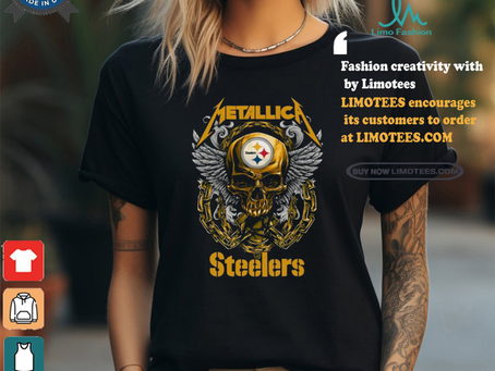 Official Skull Metallica Pittsburgh Steelers World Tour 2024 Shirt