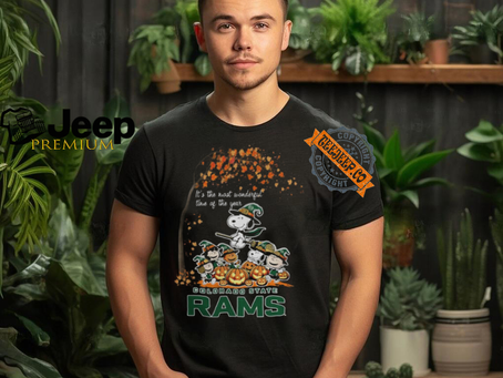 Peanuts Characters Colorado State Rams Halloweens It’s The Most Wonderful Time Of The Year Shirt