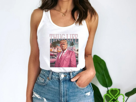 Donlad Trump Thug Life Pink For President Of America 2024 Unisex T Shirt