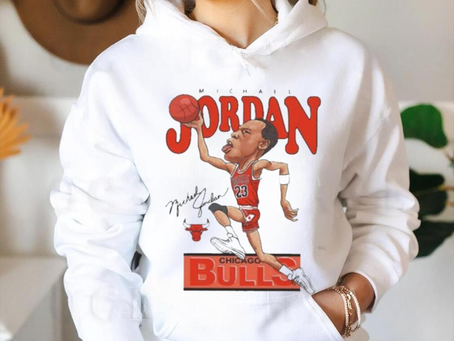 Official Michael Jordan Chicago Bulls Signature T shirt