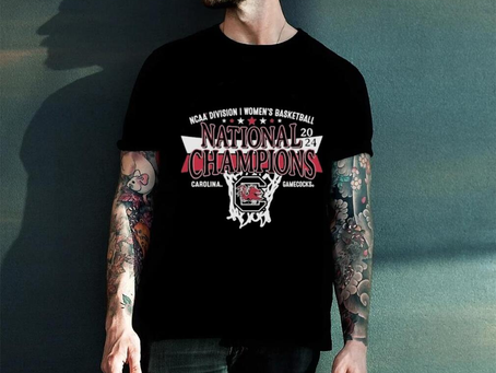 Official South Carolina Gamecocks NCAA Division I Women’s Basketball National Champions 2024 Shirt