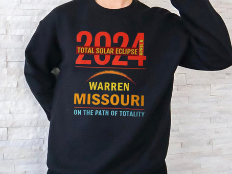 Total Solar Eclipse 2024 Warren Missouri April 8 2024 T Shirt