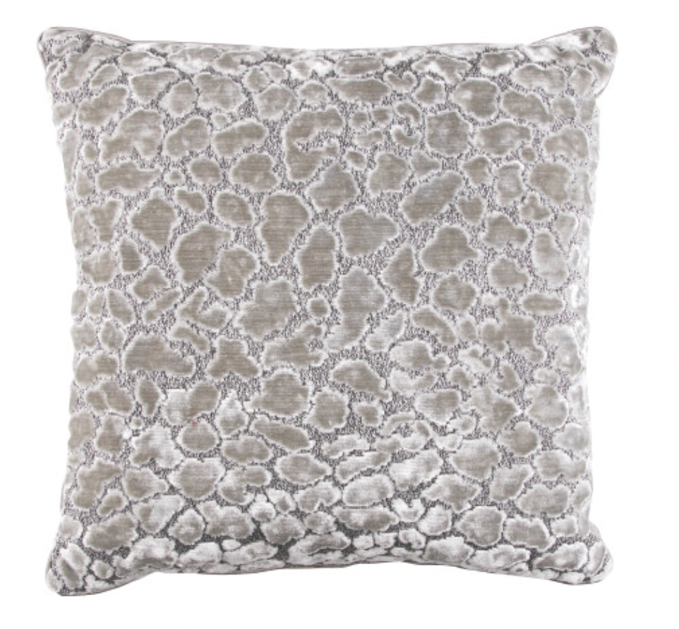 Ocelot Cushion Silver Grey