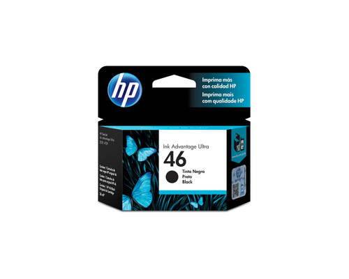 Cartucho de tinta HP 46 negra Original (CZ637AL) | ProveeOficinas SAS
