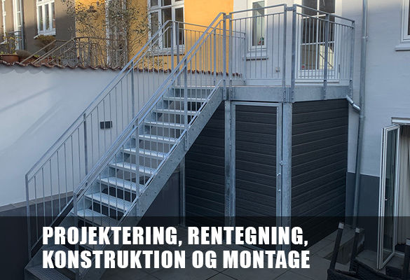 Projektering og konstruktion af trapper, altaner og redskabsrum