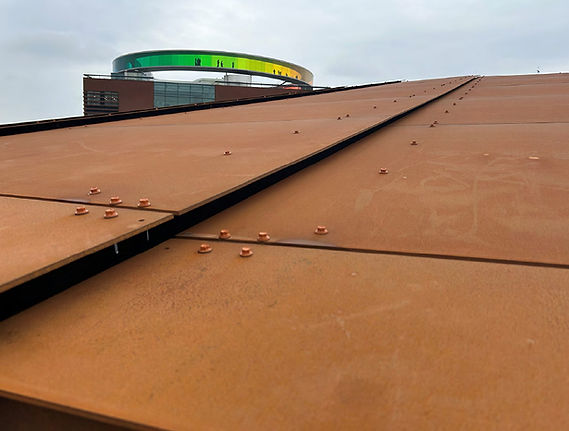The Dome, At The ARoS, Corten tagkonstruktion i Cortenstål