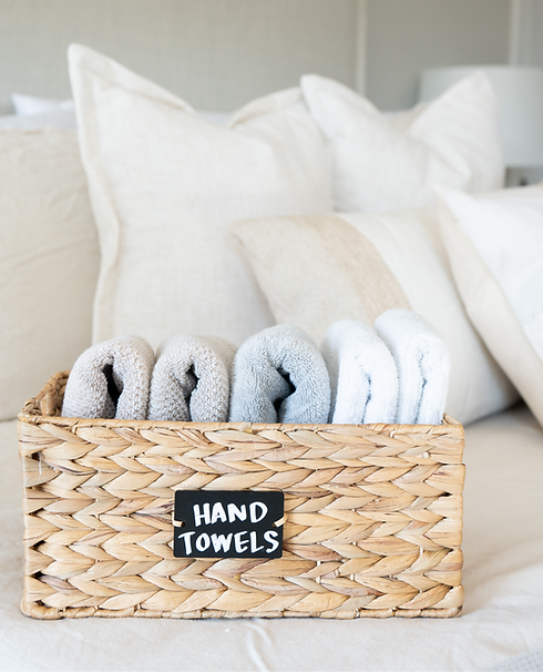 organizing bathroom