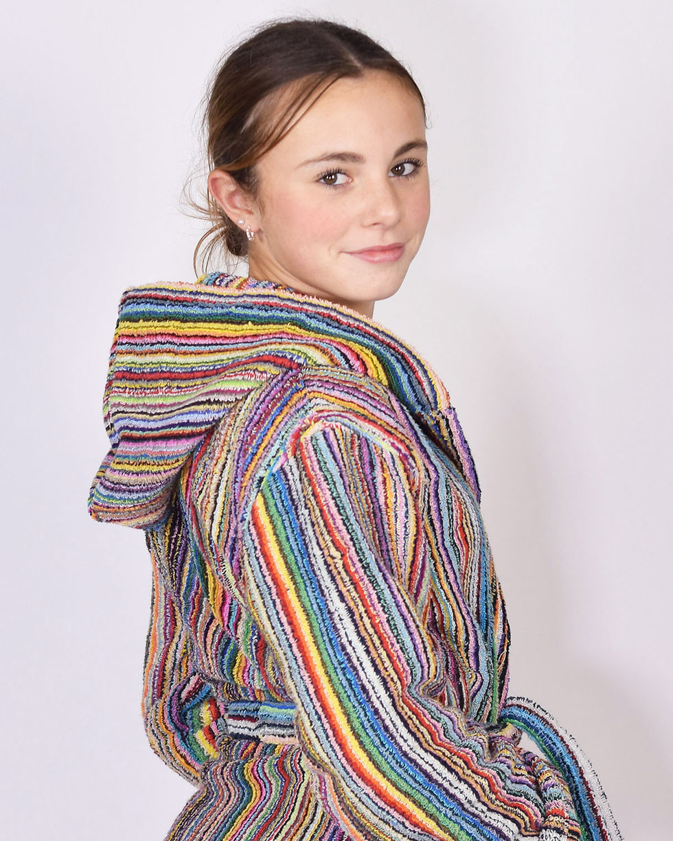 Thumbnail: Cute girl in the Cotton Plush Terry Cloth Robe