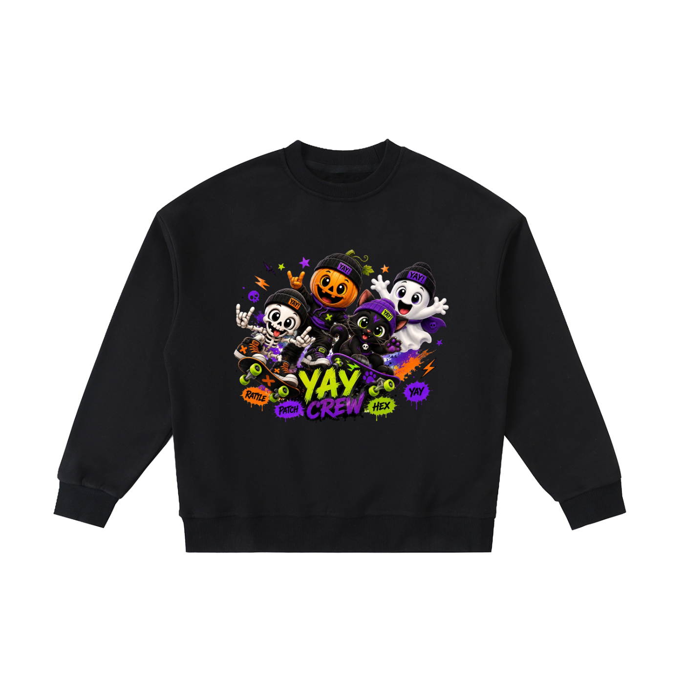 Yay & Crew Fleece Kids' Crewneck Sweatshirt