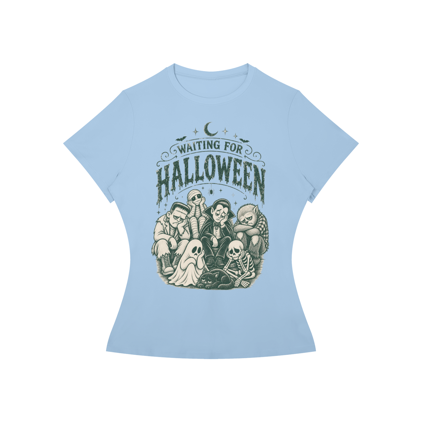 Vintage Waiting for Halloween Fit Performance T-Shirt
