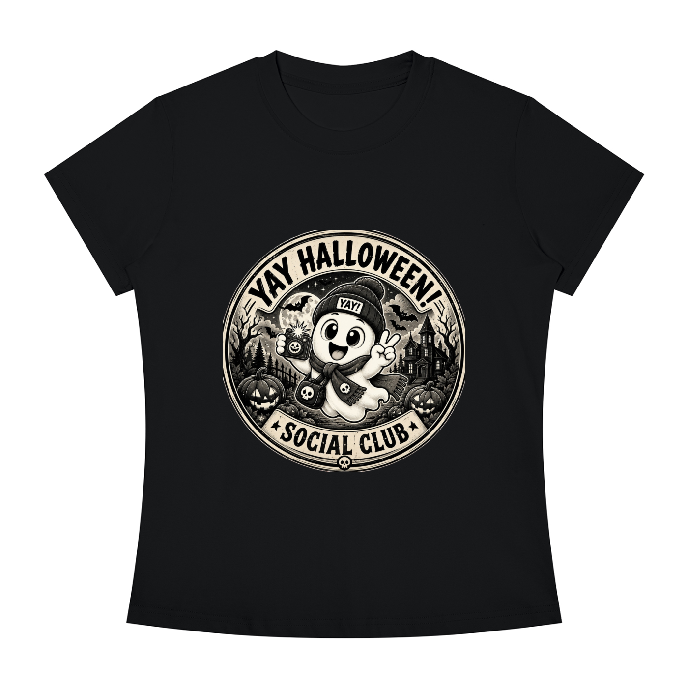 Yay Social Club Slim Fit Crewneck T-Shirt