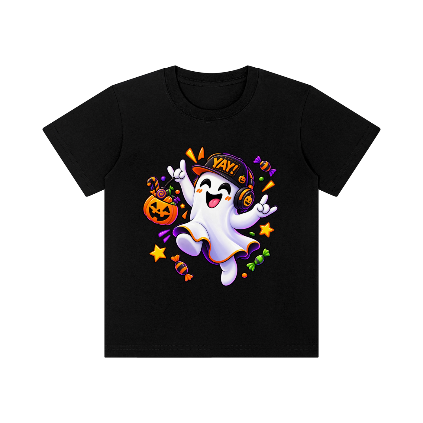 Yay Treating Kid's Crewneck Short Sleeve T-Shirt