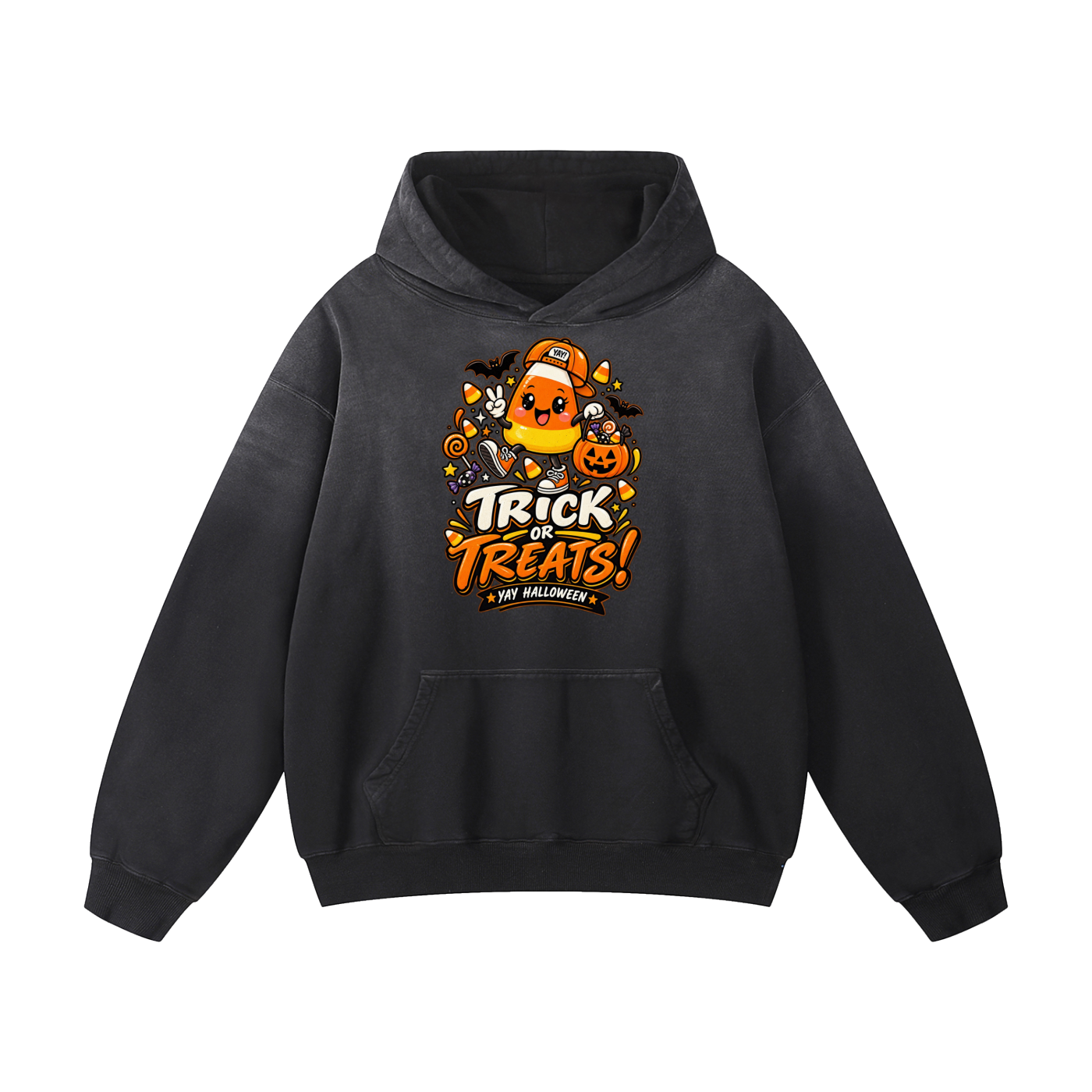 Trick or Treats Heavyweight Sunfade Oversized Hoodie