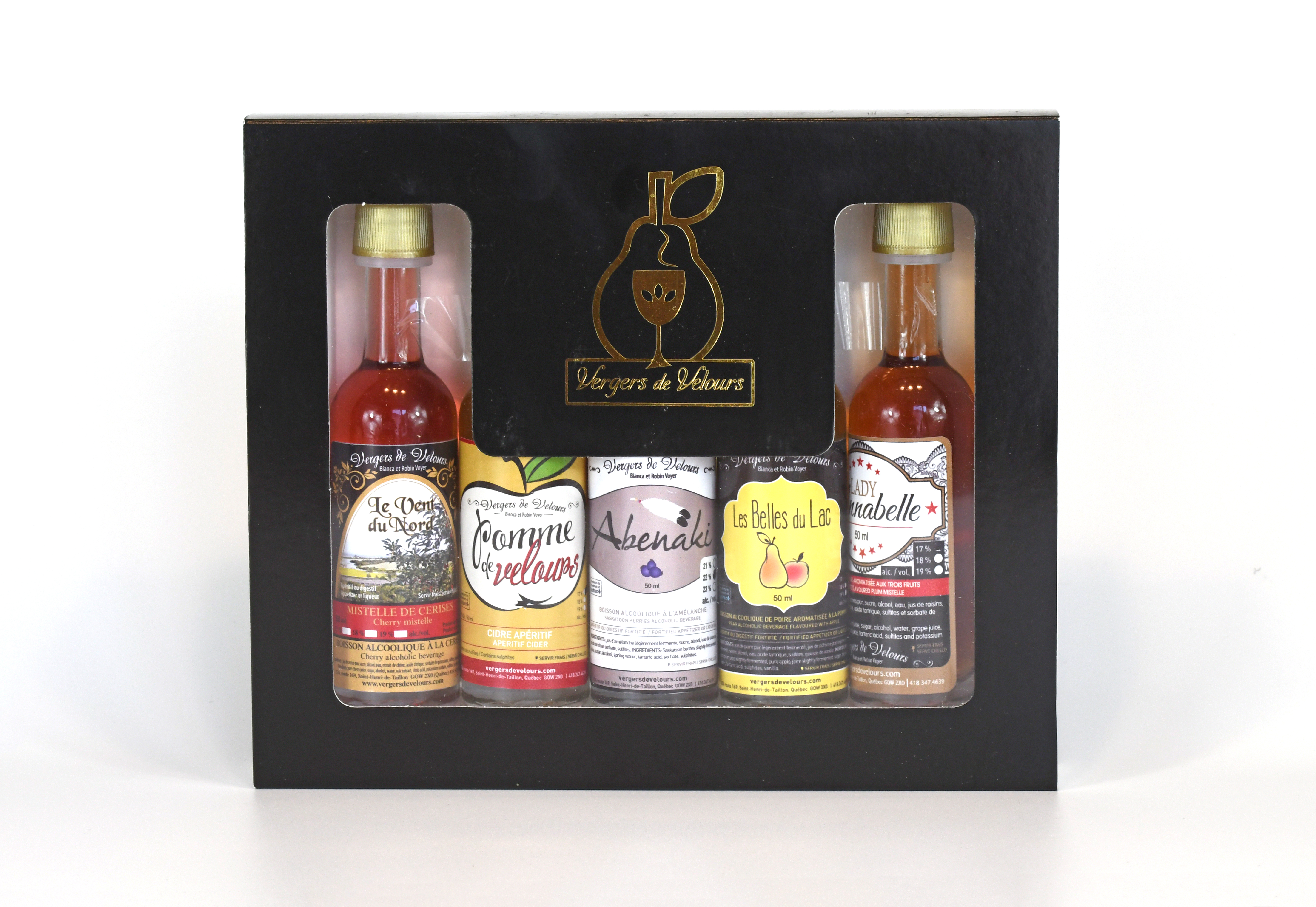 Coffret dégustation de 5 alcools - Petite séduction