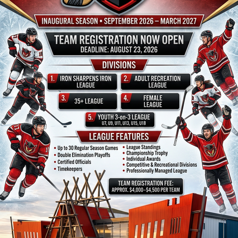 Register for Inaugural Blood Tribe Hockey League