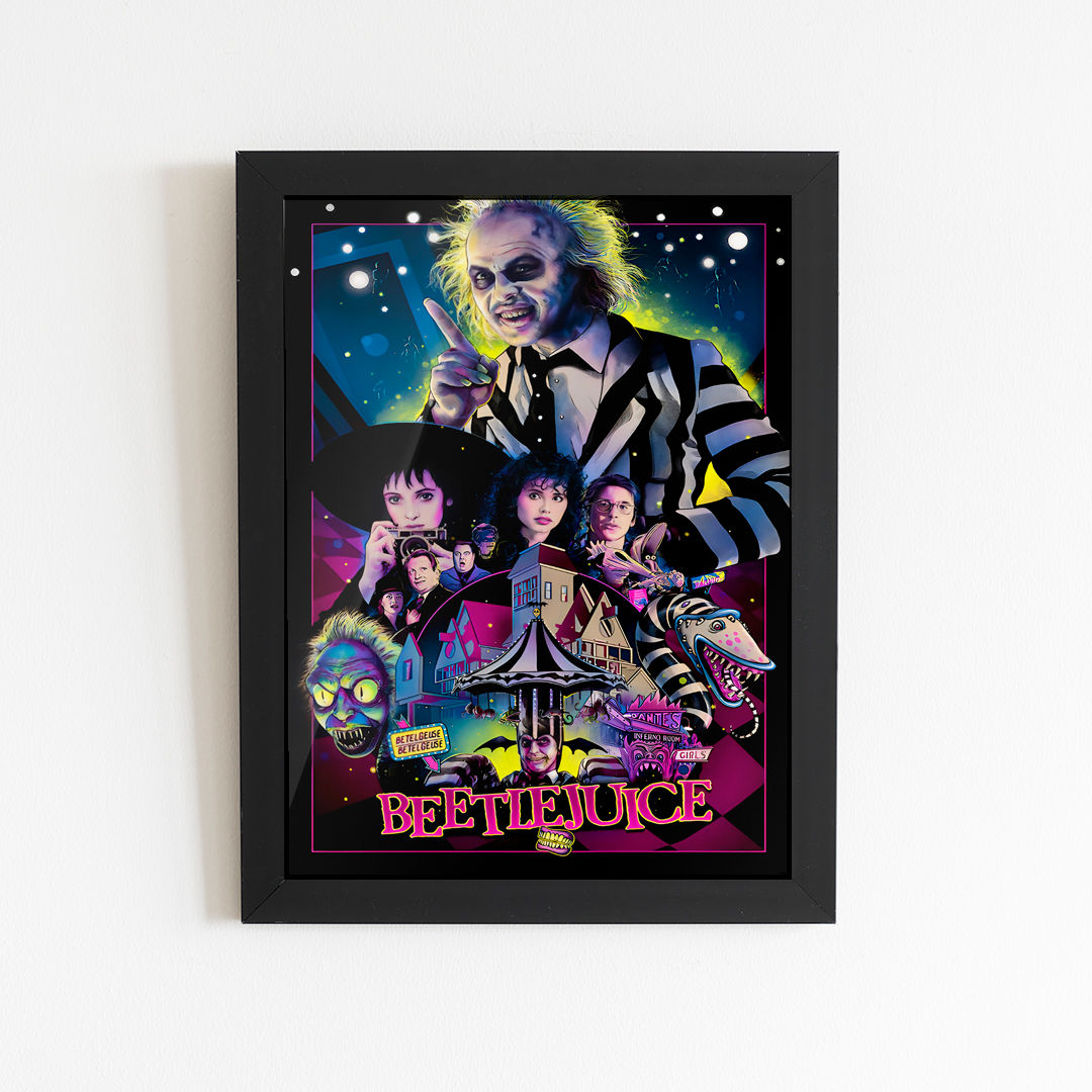 Quadro ou Poster Beetlejuice - Os Fantasmas se Divertem - Tim Burton - 07