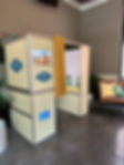 Enclosed photo booth with custom wraps, perfect for capturing glamorous moments at Hollywood weddings, celebrity events, birthdays, and artist showcases. Featuring professional lighting and high-quality prints, it offers a private, stylish experience for guests to create memorable, personalized photos.