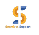 Black Yellow Blue Modern Initial S Lette