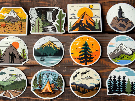 stickers, graphic, design, vector