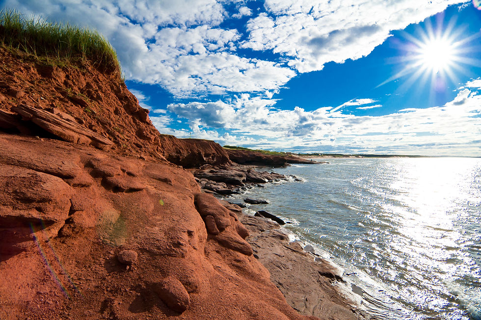 Permian Redbeds of Prince Edward Island - Image by Ryan Tir