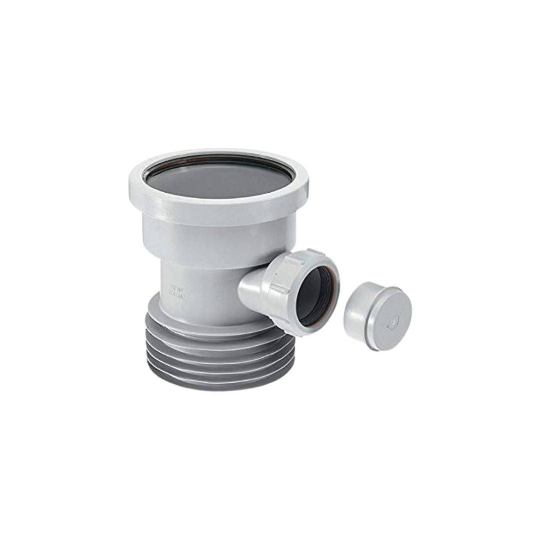 Drain Connector with Boss Grey