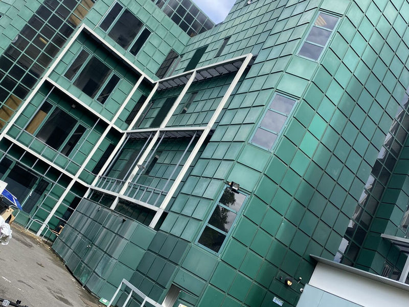 OSS de-rating strip-out works on a South East London office block — compliant electrical decommissioning in progress