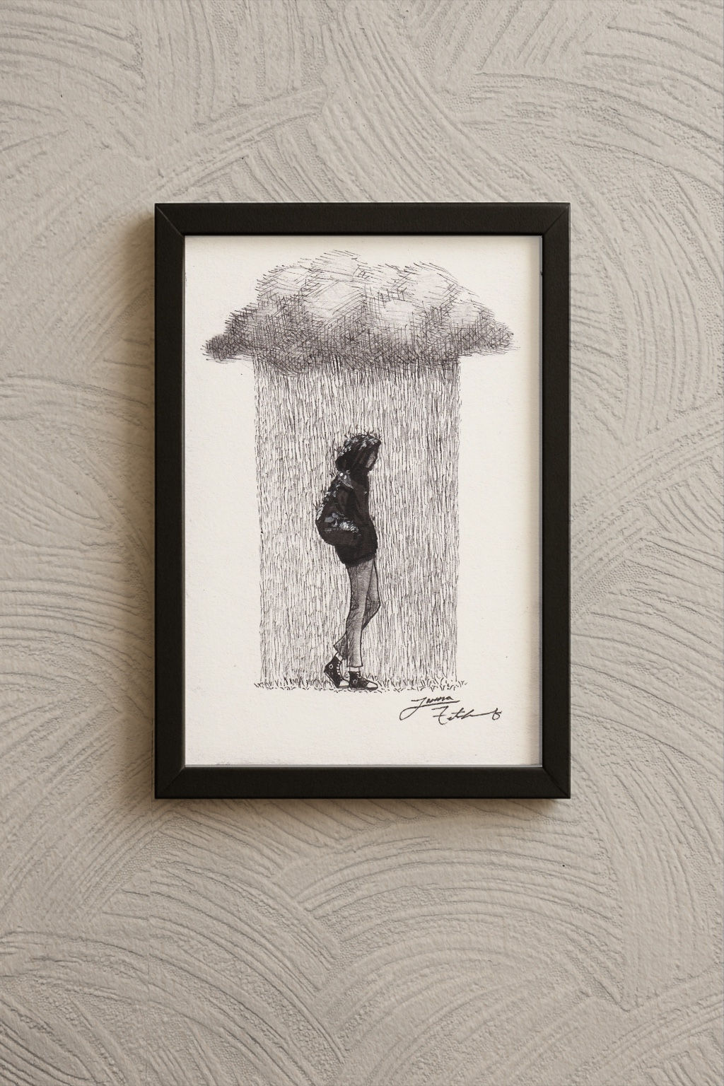 Walking Through The Storm Print