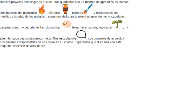 CONTINUAMOS CON EL PROYECTO DE LOS "cAVERNÍCOLAS"