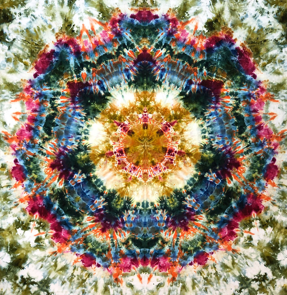 Thumbnail: Reverse Dye Mandala - Orange 