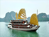 Baía de Halong. Cruzeiros com charme francês
