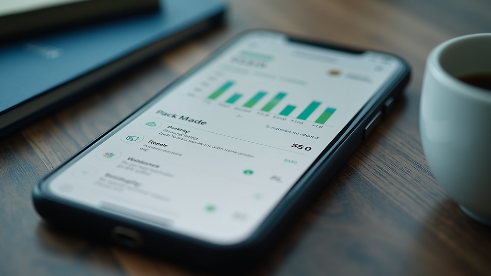Close-up view of a smartphone displaying an online booking platform
