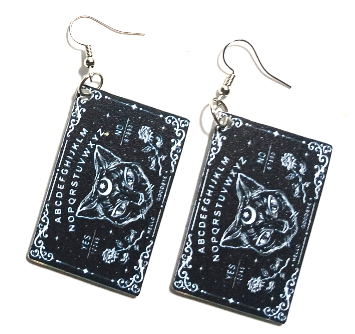 Where did you get those Halloween Earrings/Cat Ouija board