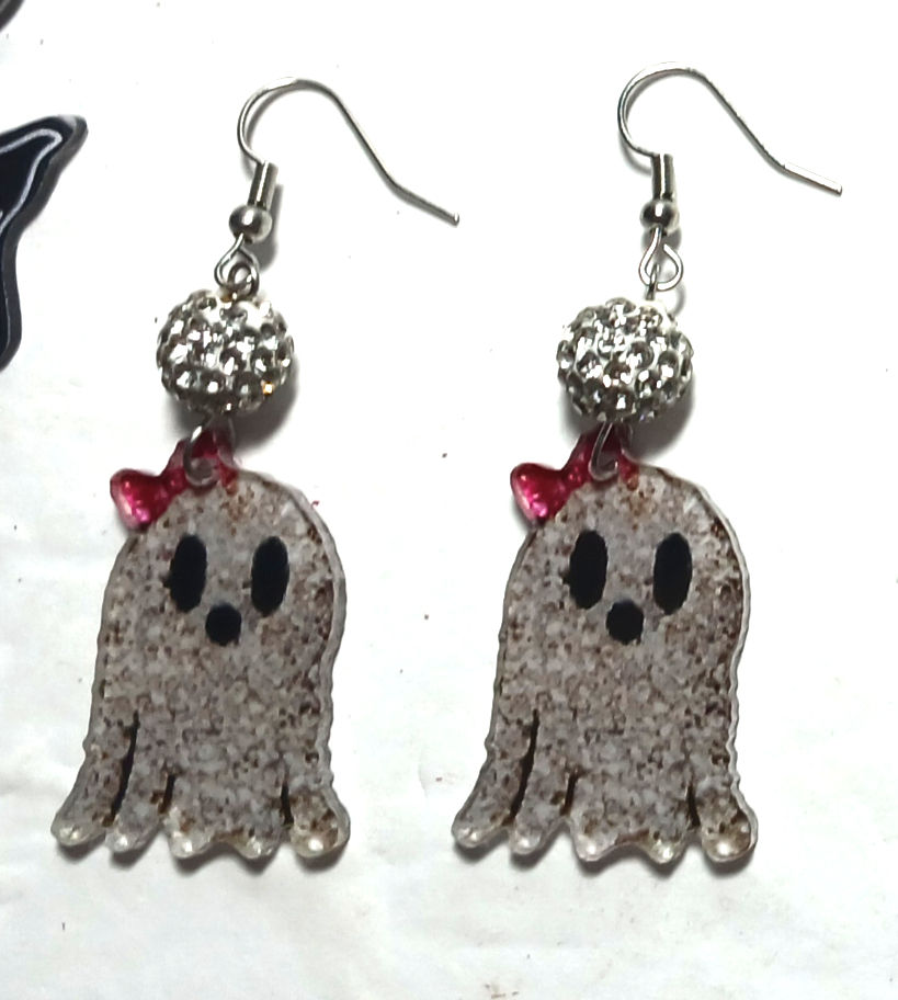 Where did you get those Halloween Earring?/glitter ghost