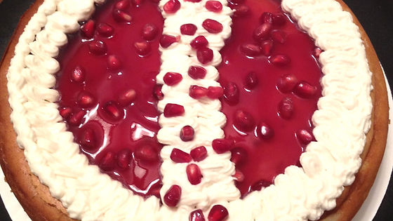 Poppin' Pomegranate Cheesecake