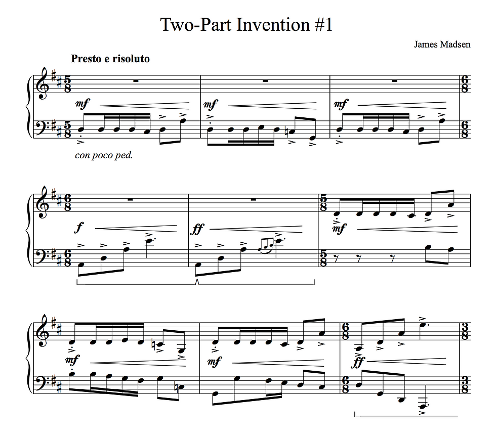Thumbnail: Two-Part Inventions No. 1-5
