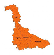 Carte de la zone d'intervention pour la location de monte-meuble en Meurthe-et-Moselle (54), centrée sur Nancy et son agglomération.