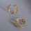 Thumbnail: Korean Jewelry Hollow Chain Open Ring Gold Rings Stainless Steel Jewelry Ring