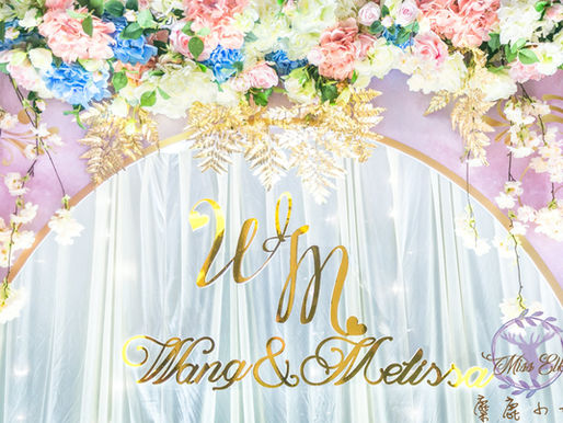 ”麋鹿小姐客製婚禮背板“