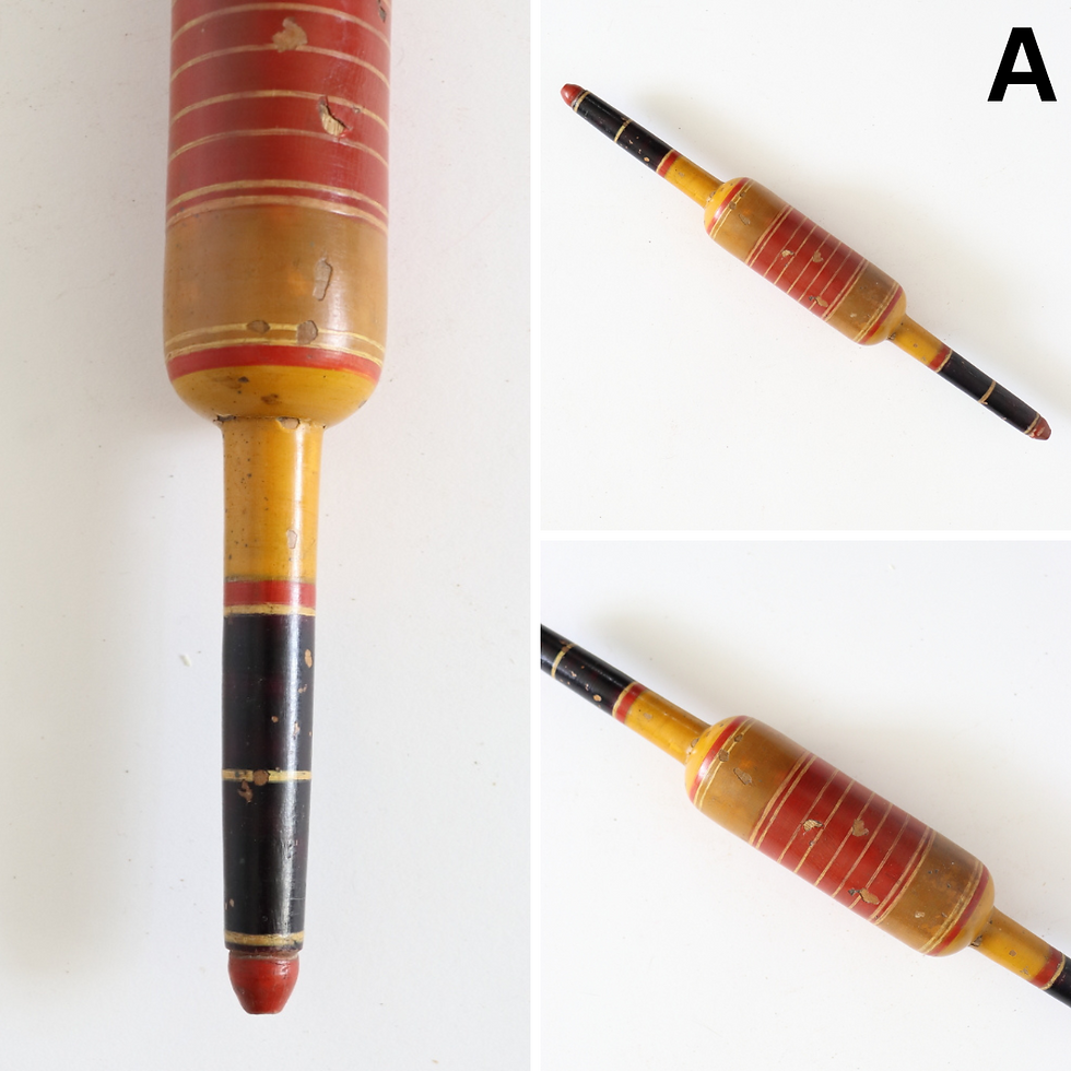 Thumbnail: Beautiful Vintage Indian Chapati Rolling Pin