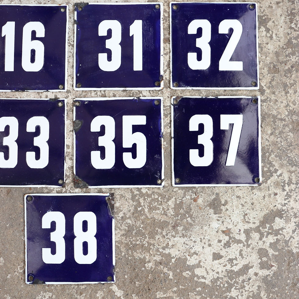 Thumbnail: Bulgarian Enamel House Numbers