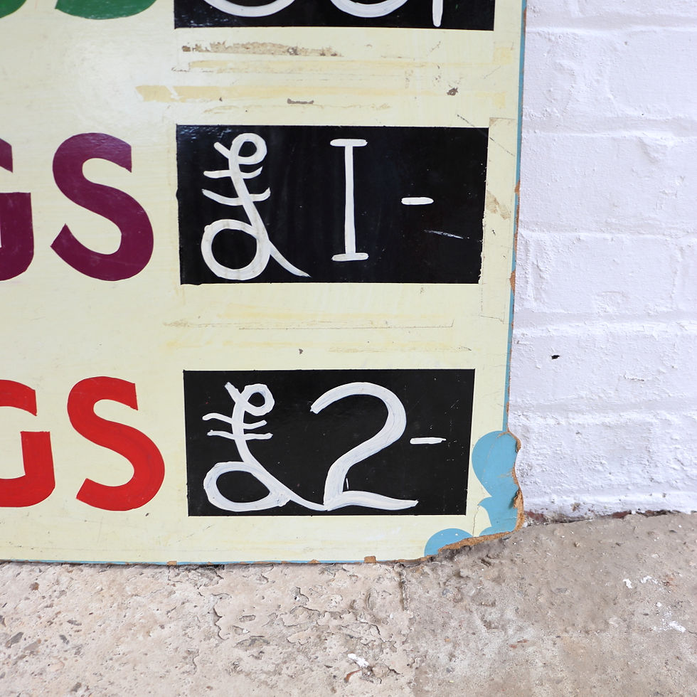 Thumbnail: Original Hand Painted Fairground Sign