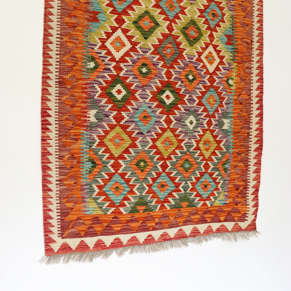 Thumbnail: Beautiful Handmade Vintage Kilim Rug