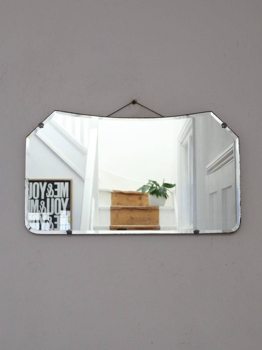 Vintage Frameless Wall Mirror