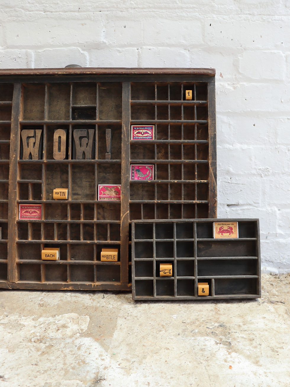 Thumbnail: Original Vintage Letterpress Printers Drawers